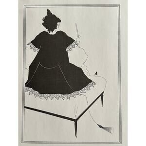 Aubrey Beardsley, Salome on a Settle, Oscar Wilde, Art Print, ~ 250726-WH 240 B